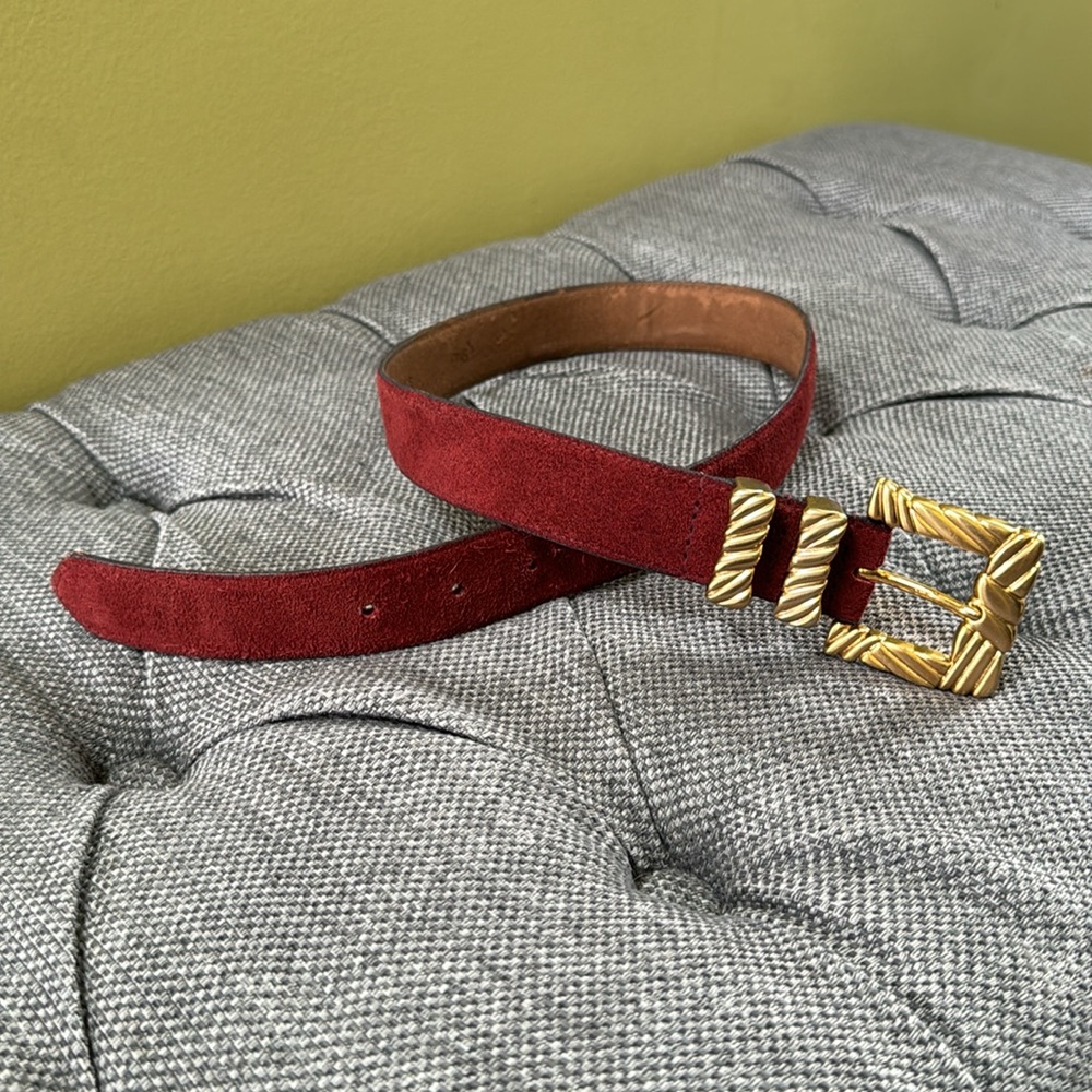 *2 for $30* Linda Allard for Ellen Tracy Suede Belt (fits XS)